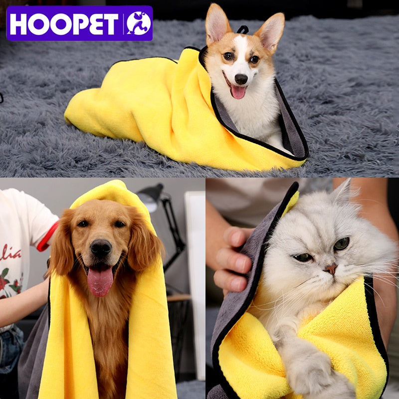 HOOPET Fast Dry Pet Bath Towel