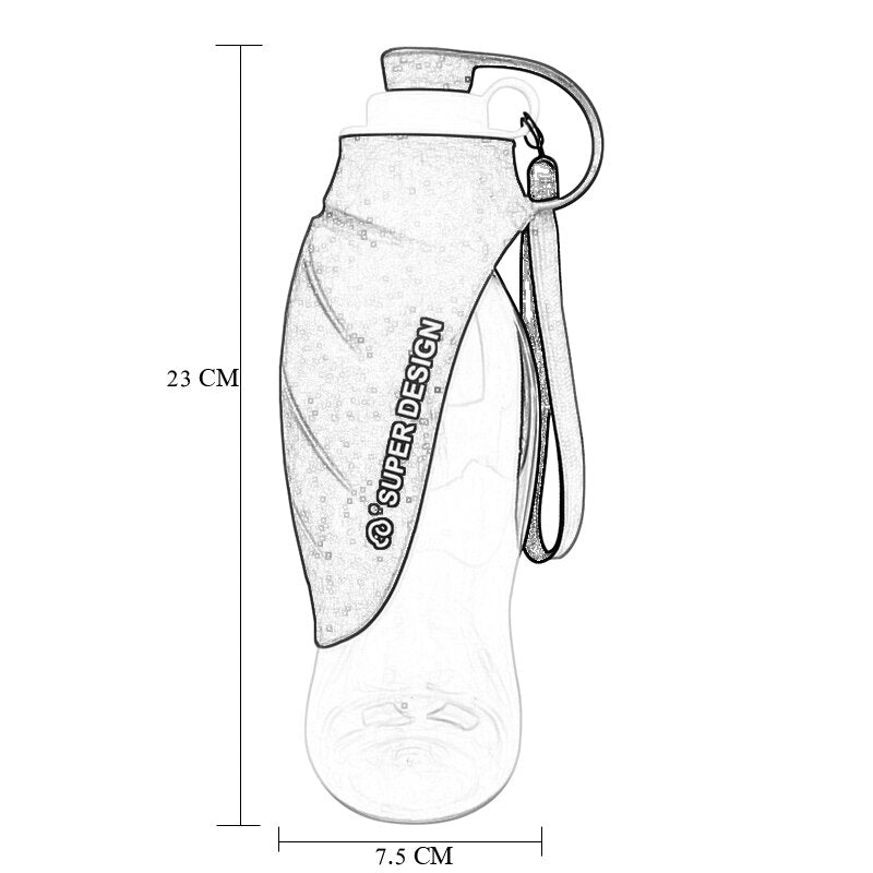 Portable Bottle Outdoor Pet Drinking Dispenser