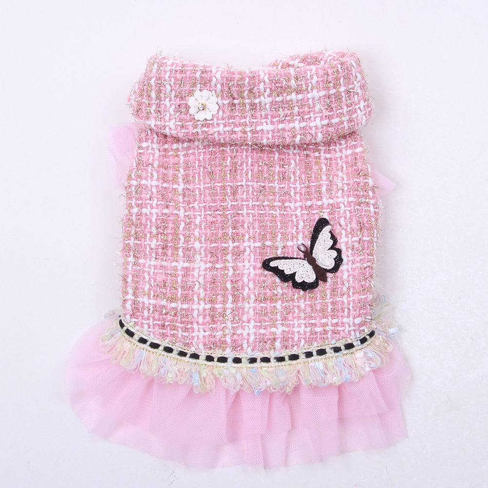 Warm Pet Princess Winter Dress