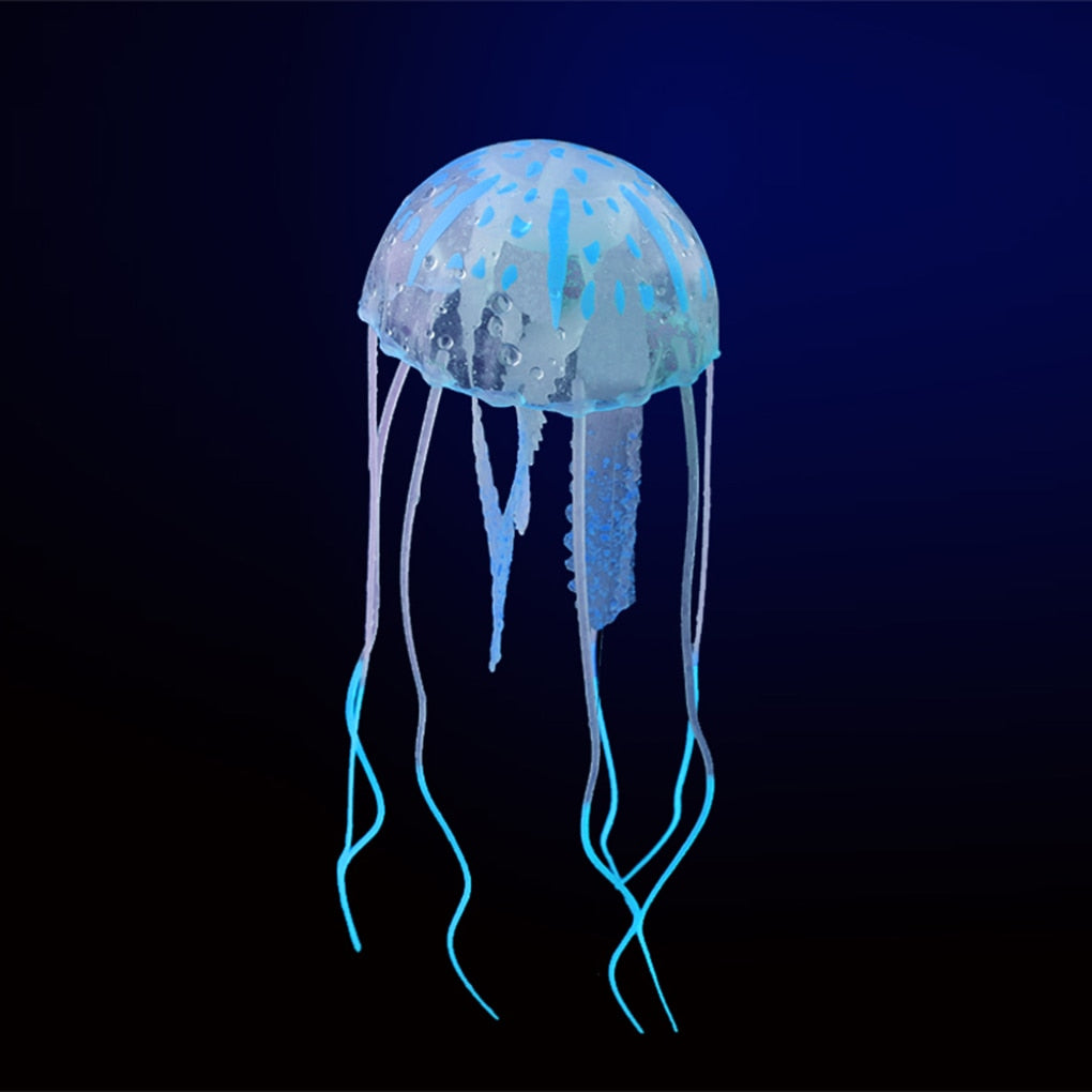 Colorful Artificial Glowing Effect Jellyfish Aquarium Decor Mini Submarine Ornament Decoration Aquatic Pet Supplies