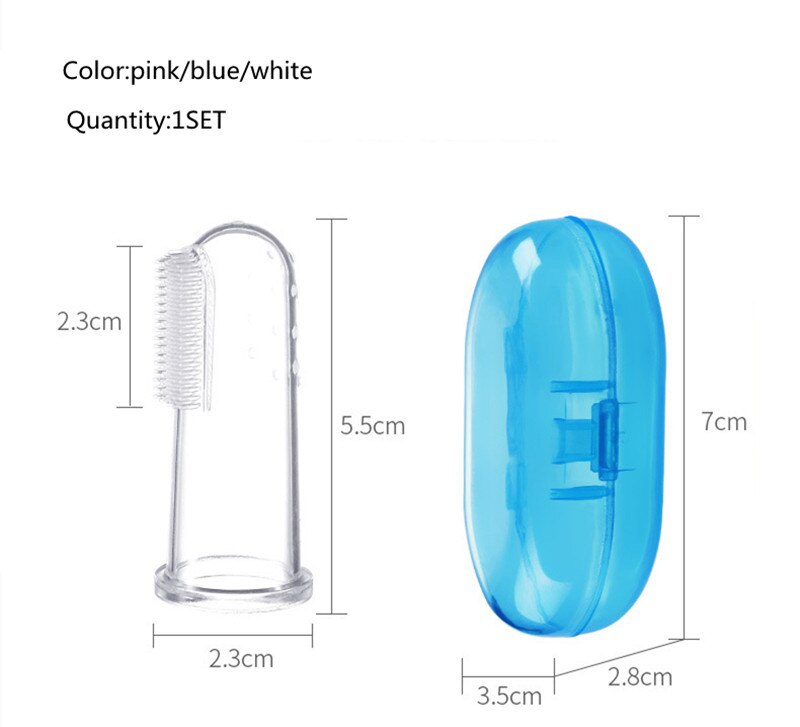 New Super Soft Pet Finger Toothbrush with Box