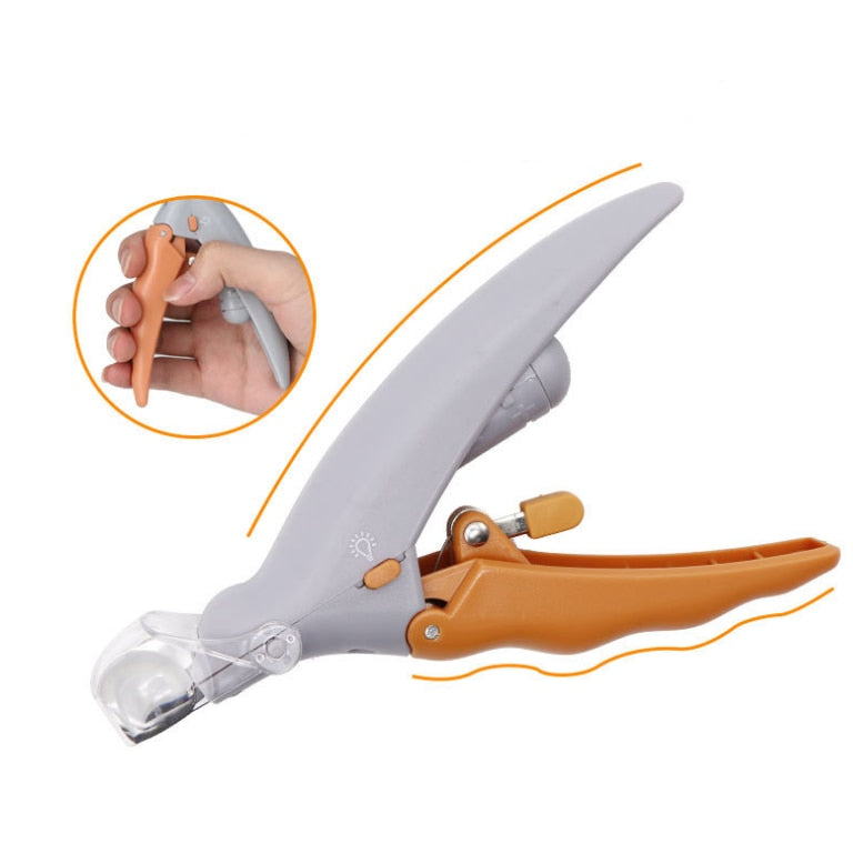 Professional Pet Nail Clipper with LED Light & Amp 5x Magnifier