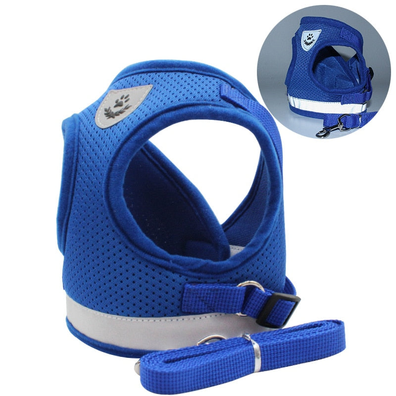 Breathble Reflective Pet Vest and Leash