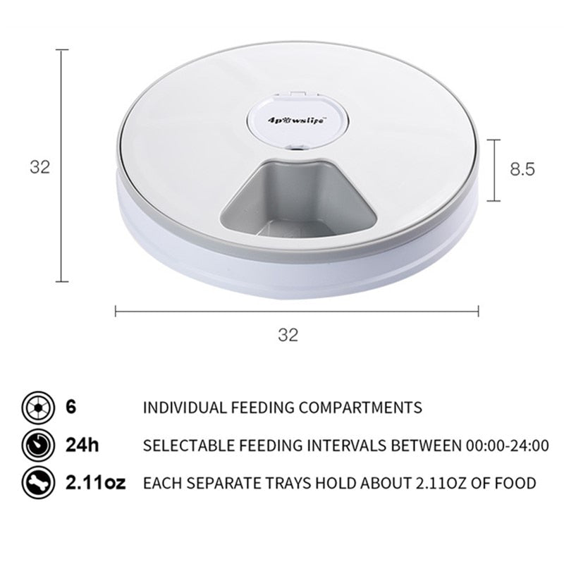 Automatic Timing Round Pet Feeder