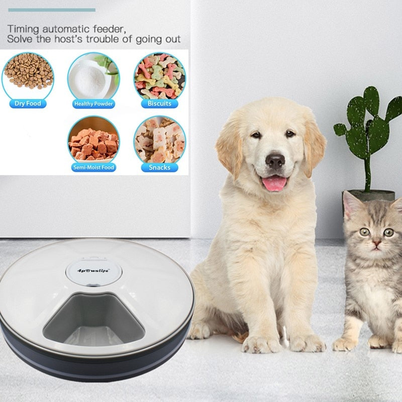 Automatic Timing Round Pet Feeder