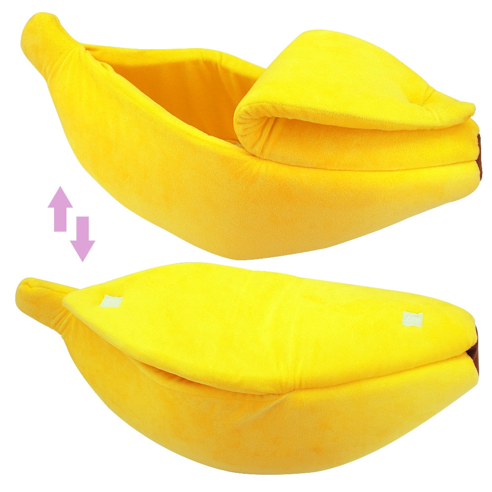 Cozy Banana Cat Bed