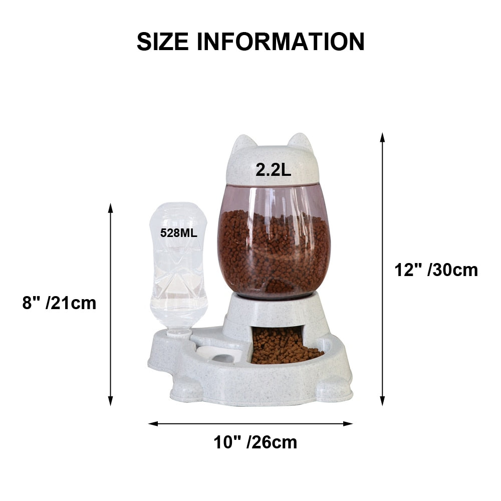 2 IN 1 Automatic Pet Water And Food Dispenser