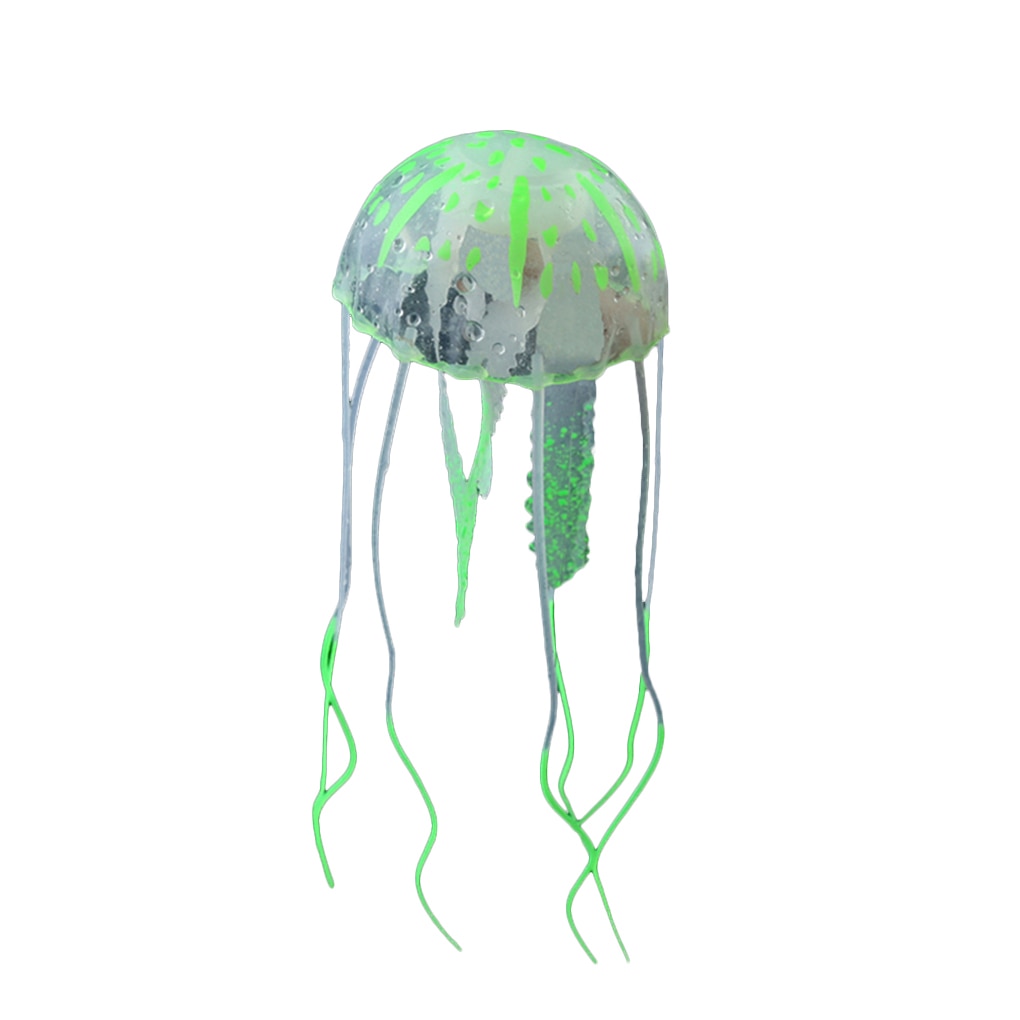 Colorful Artificial Glowing Effect Jellyfish Aquarium Decor Mini Submarine Ornament Decoration Aquatic Pet Supplies