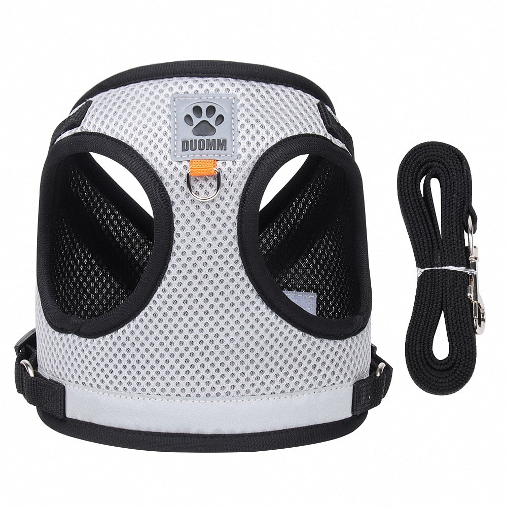 Breathble Reflective Pet Vest and Leash