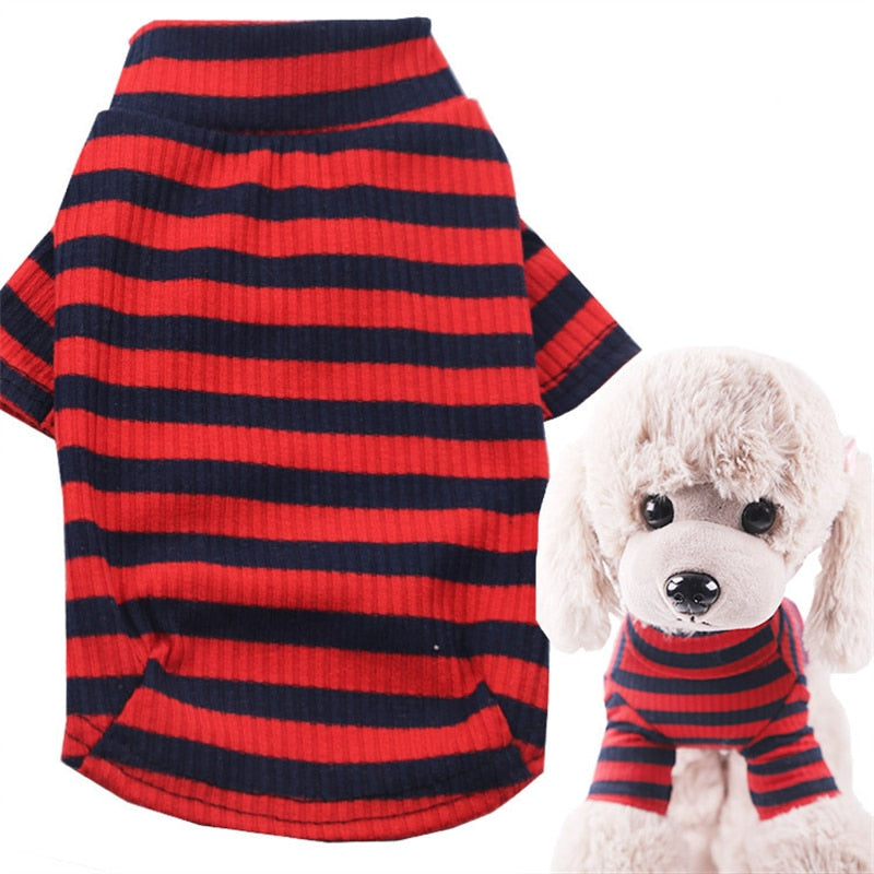 Warm Knitted Classic Striped Pet Hoodies