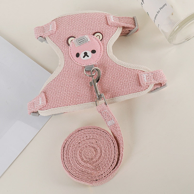 Cute Pet Harness & Leash Set