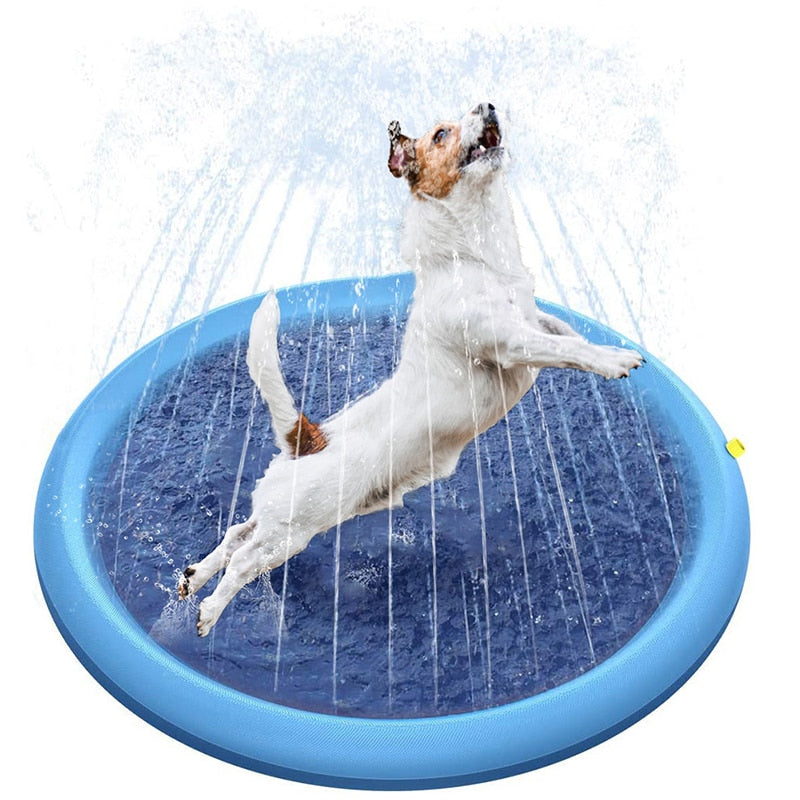 Cooling Dog Sprinkler Play Pad