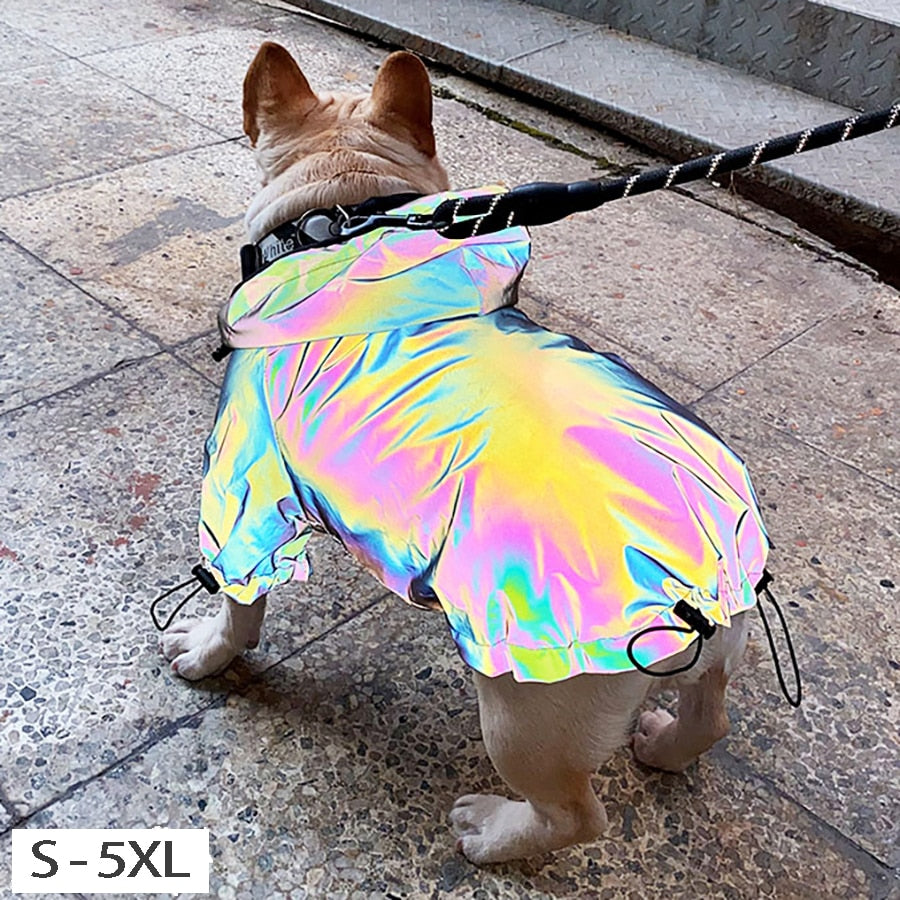 Cool Colorful Fashion Reflective Waterproof Pet Clothes