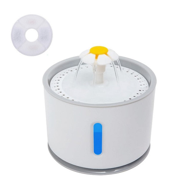 USB, 2.4L Automatic Pet Water Fountain With LED Electric Mute