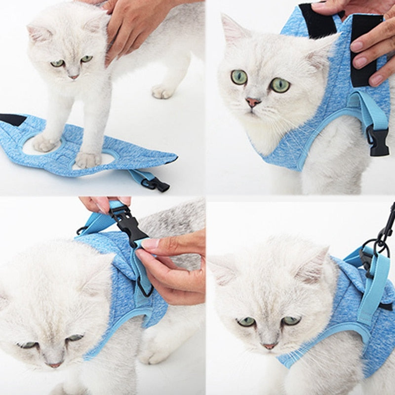 Escape proof Cat Harness and Leash Soft and Adjustable