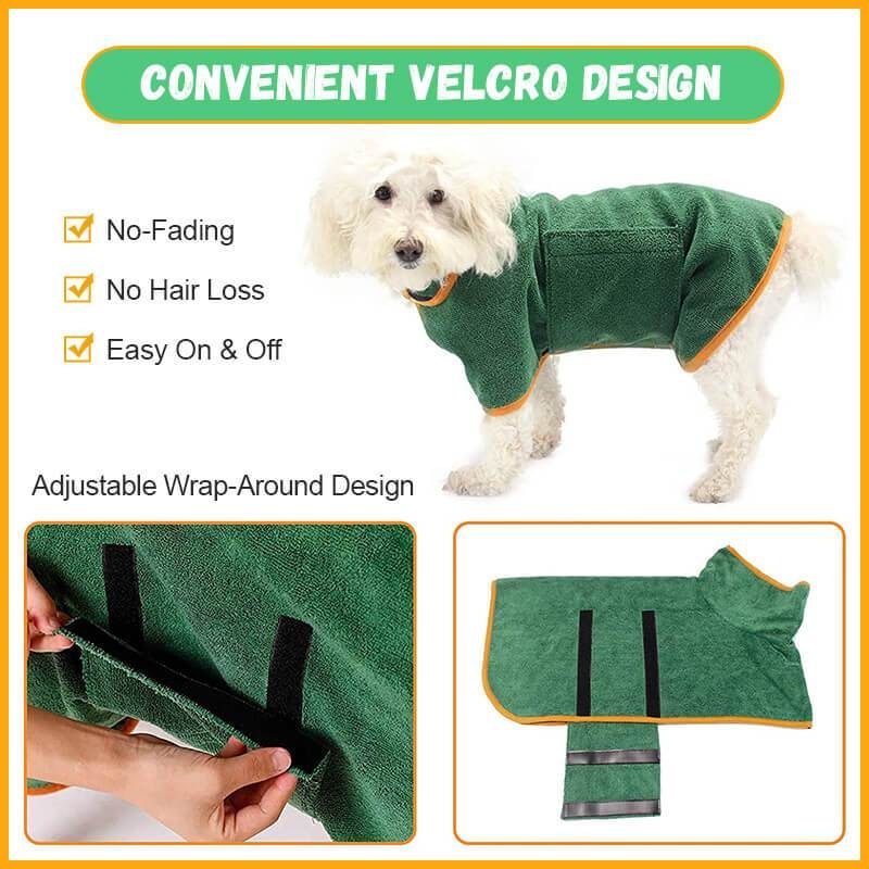 Absorbent Pet Drying Bathrobe