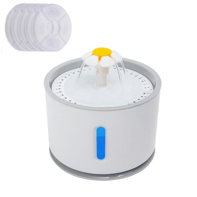 USB, 2.4L Automatic Pet Water Fountain With LED Electric Mute