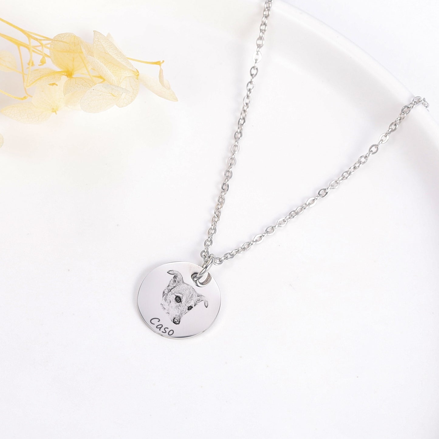 Personalized Pet Portrait Necklace