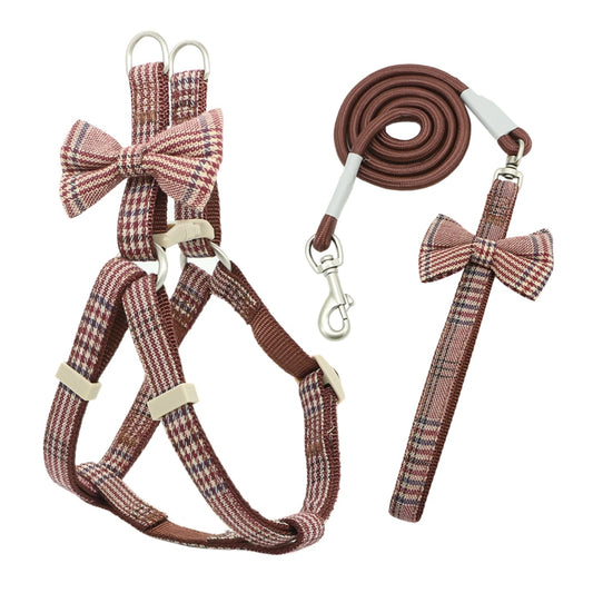 Adjustale Soft Pet Harness and Leash Collar Set