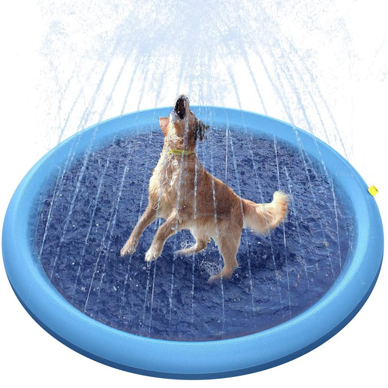 Cooling Dog Sprinkler Play Pad