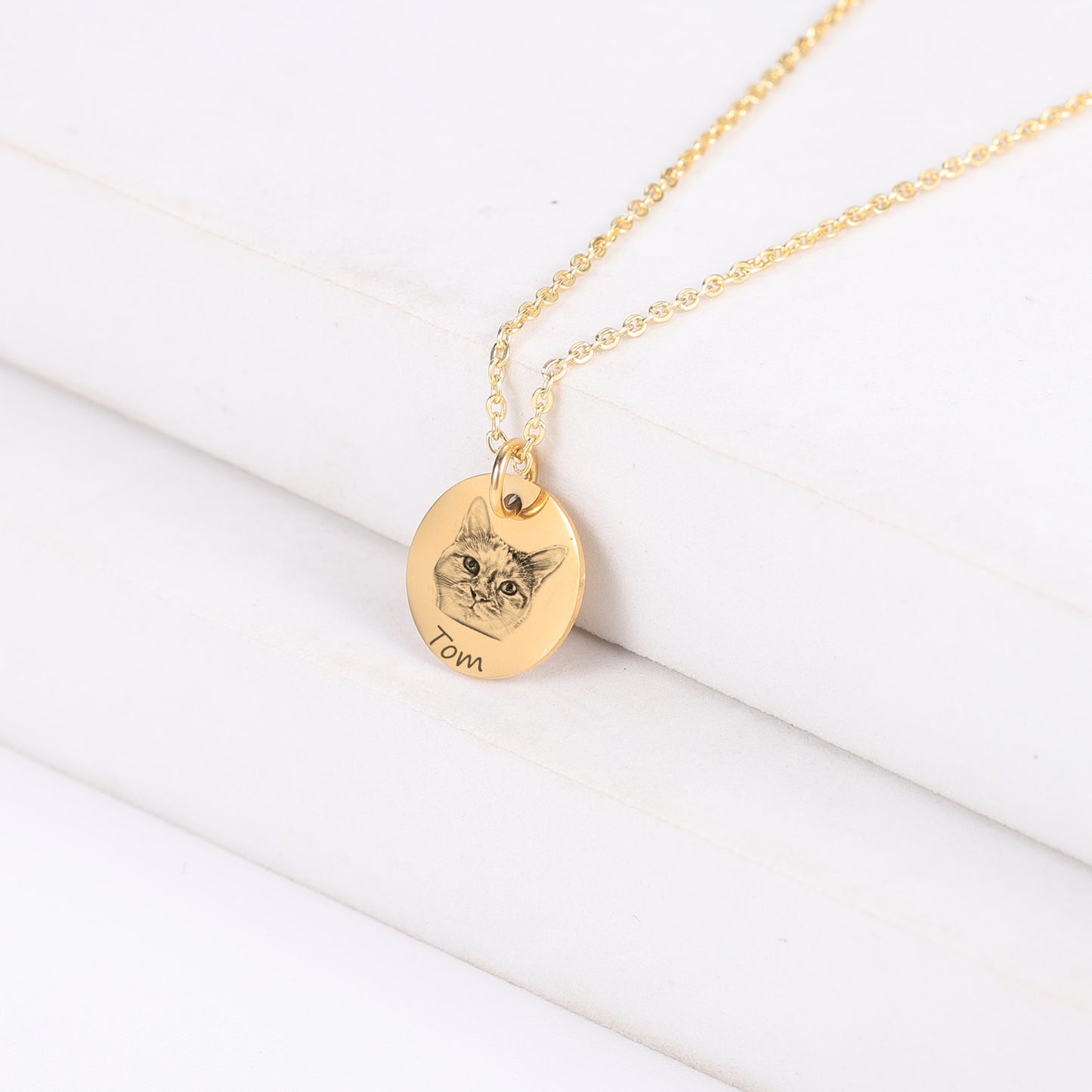 Personalized Pet Portrait Necklace