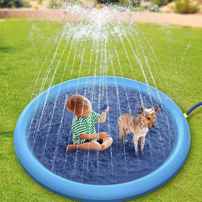 Cooling Dog Sprinkler Play Pad