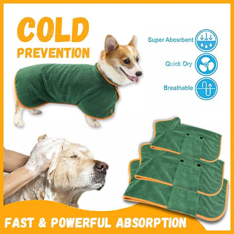 Absorbent Pet Drying Bathrobe