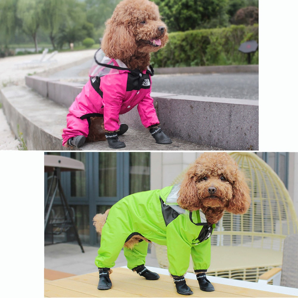 Silicone Dog Rainshoes Waterproof Silicone Anti-skid Boots