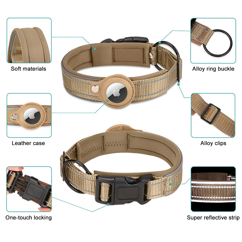 2023 New Anti-Lost Pet Dog or Cat Collar For The Apple Airtag Protective Tracker WaterProof