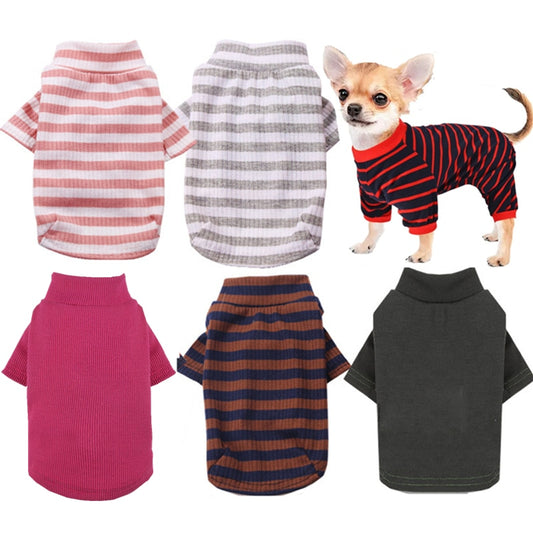 Warm Knitted Classic Striped Pet Hoodies