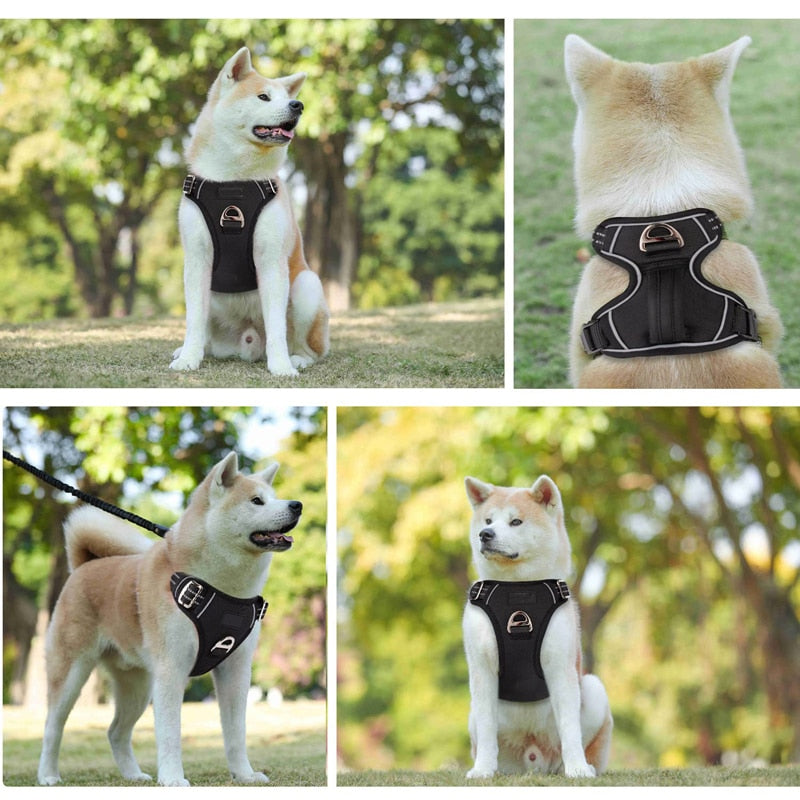 Padded Easy Control Reflective Dog Harness No Pull No Choke