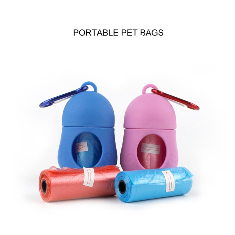 Dog Poop Bag Carrier Dispenser Set