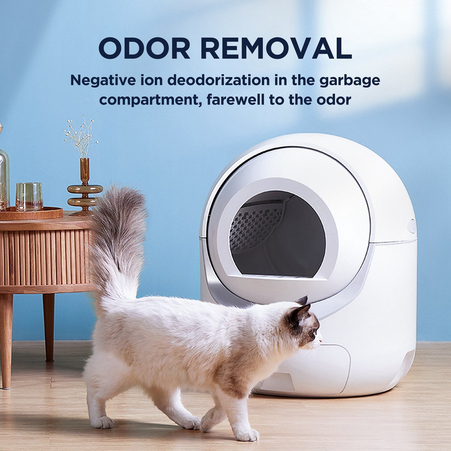 Automatic Smart Self Cleaning Deodorant Fully Enclosed large litter box