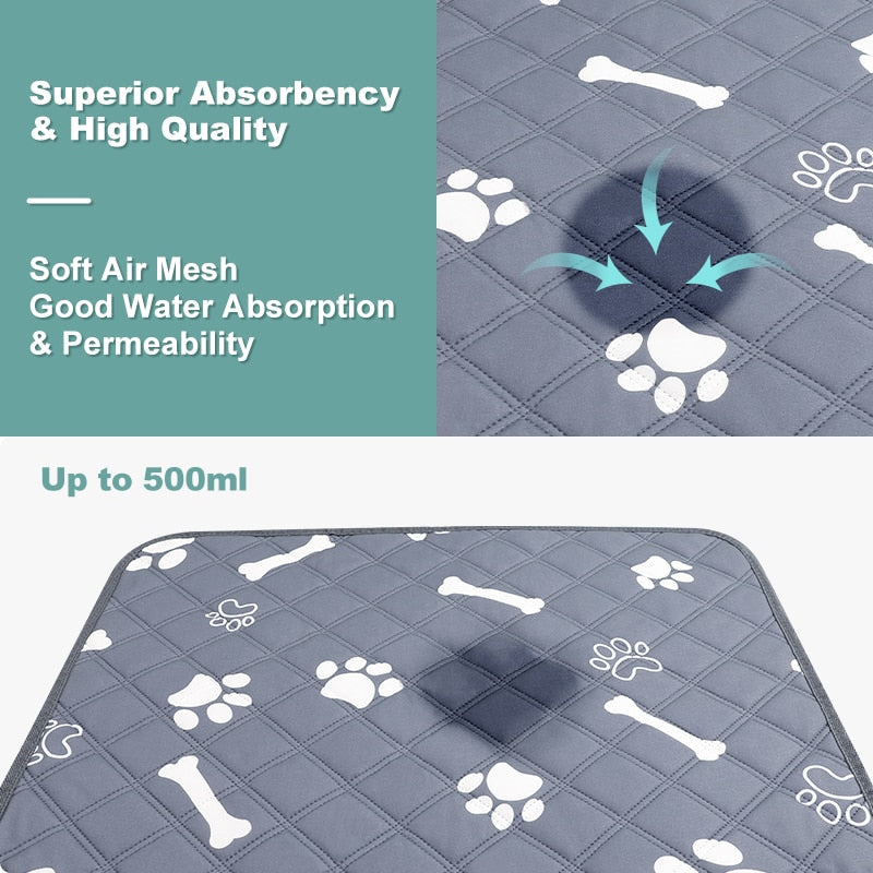 Reusable Pet Training Pee Pad 4 Layer Super Absorbent