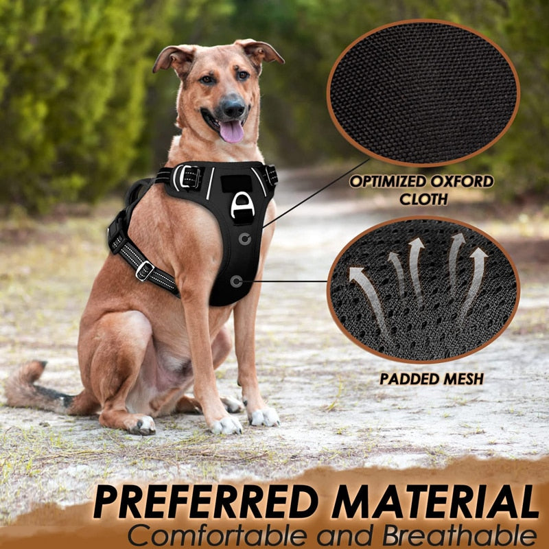 Padded Easy Control Reflective Dog Harness No Pull No Choke