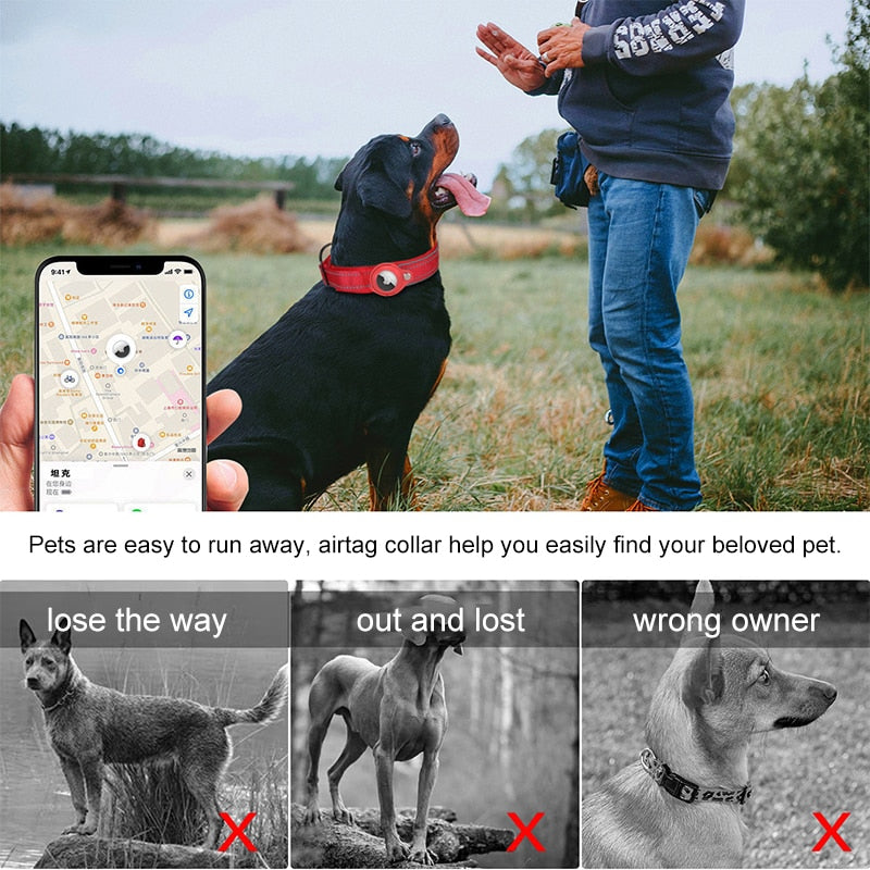 2023 New Anti-Lost Pet Dog or Cat Collar For The Apple Airtag Protective Tracker WaterProof