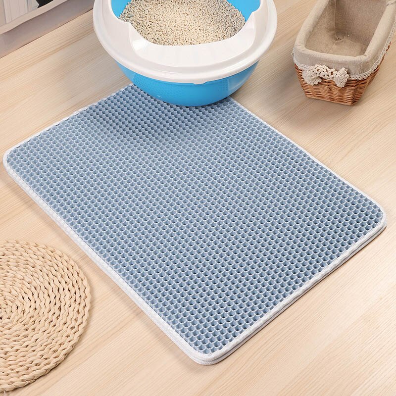 Double layer Non-slip Waterproof Foldable Cat litter Pad