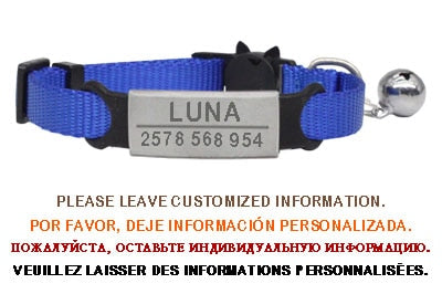 Adjustable Safety Breakaway Personalized Pet Collar