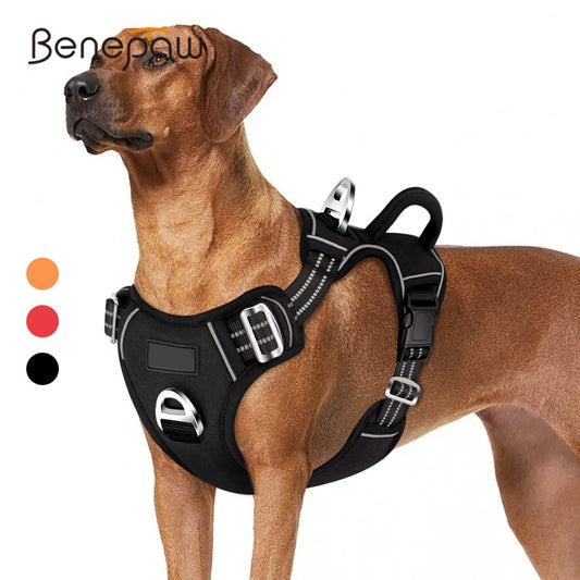 Padded Easy Control Reflective Dog Harness No Pull No Choke