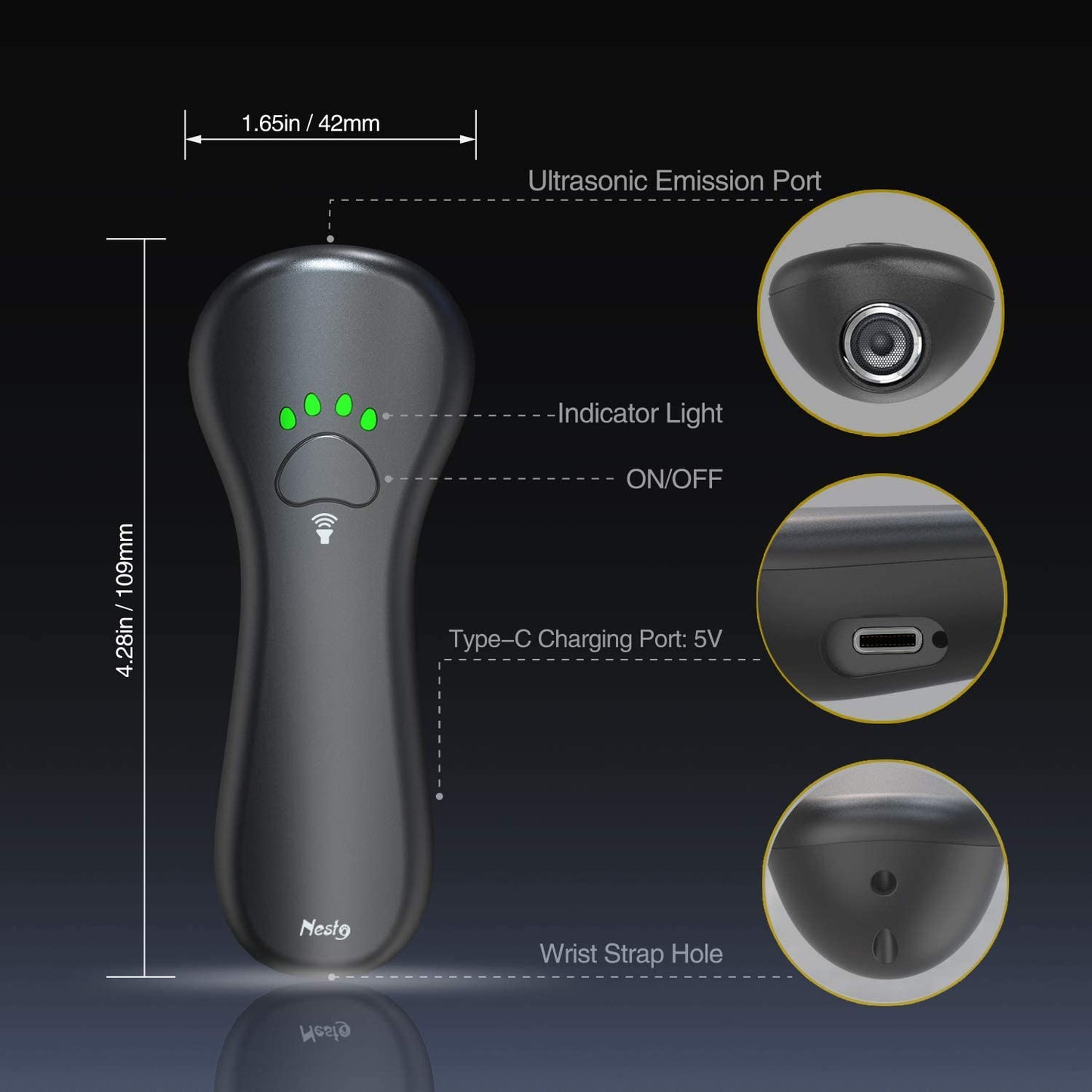 Ultrasonic Rechargeable Anti-Barking Training Device