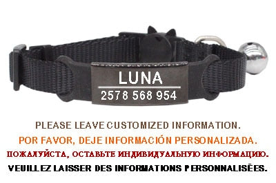 Adjustable Safety Breakaway Personalized Pet Collar