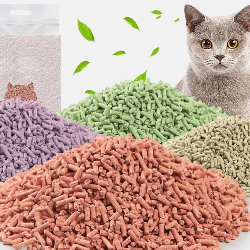 Natural Tofu Cat Litter Biodegradable Fast Clumping Natural Green Tea Fresh