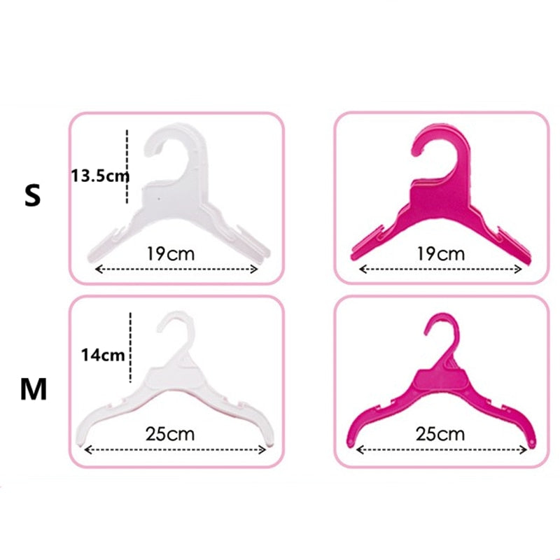 Pet Clothes Plastic Non-Slip Hanger 5pcs/lot