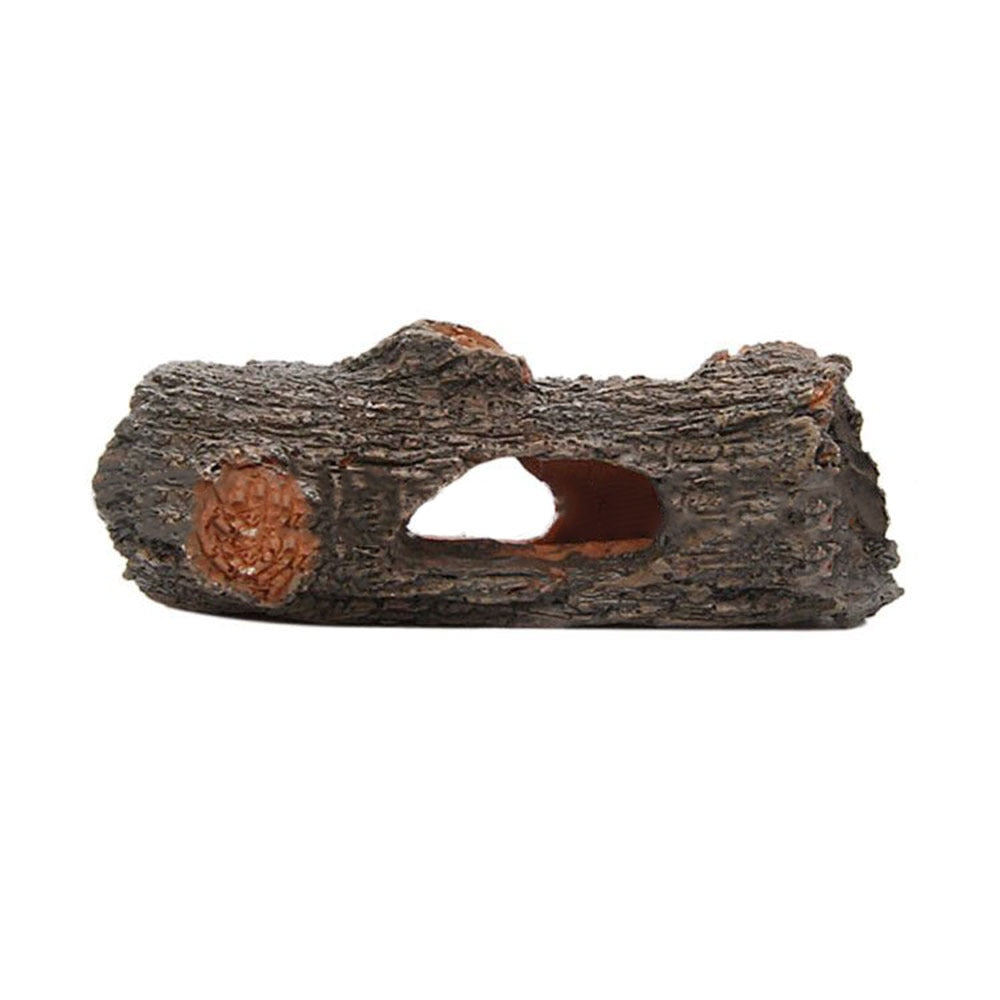 Fish Aquarium Hollow Hole Log Tree Tunnel Decor